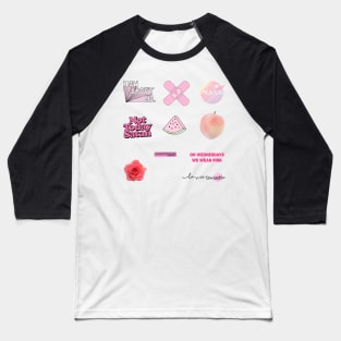 Pink stickers pack Baseball T-Shirt